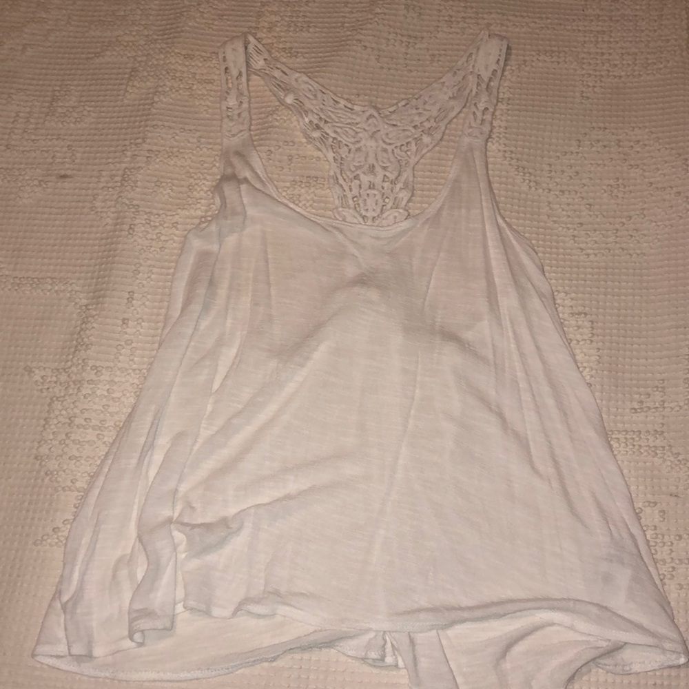 Forever 21 white racer back tank top